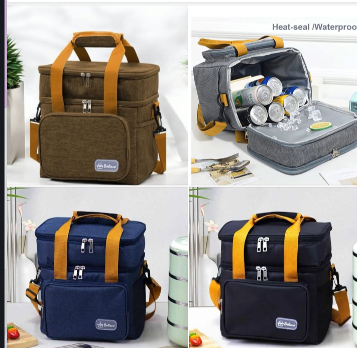Dual-Layer Insulated Cooler & Heater Bag