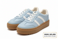 Sky Blue Platform Sneakers