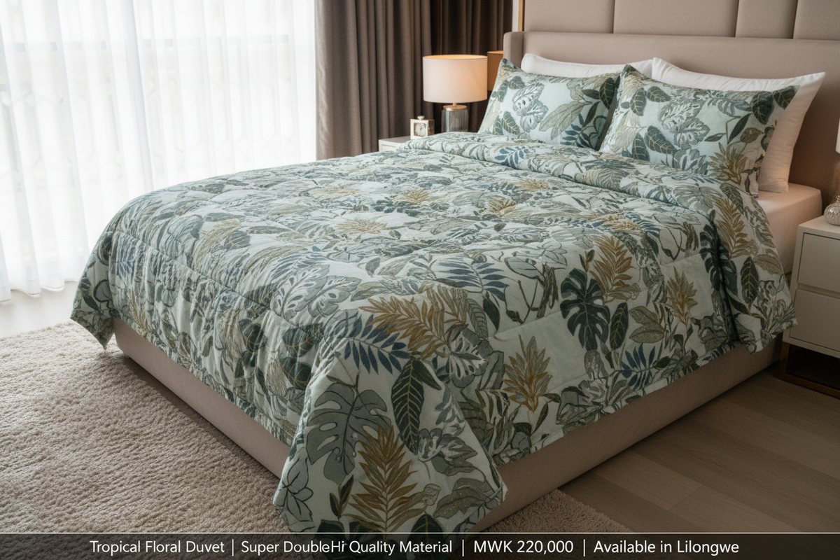 Super Double Quilted Bedding Set — With 2 Pillowcases